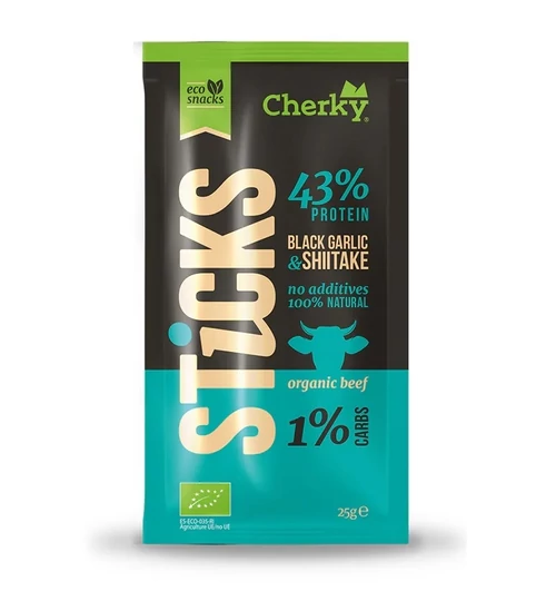 CHERKY ÖKO STICKS · Fokhagyma, SHIITAKE 25g