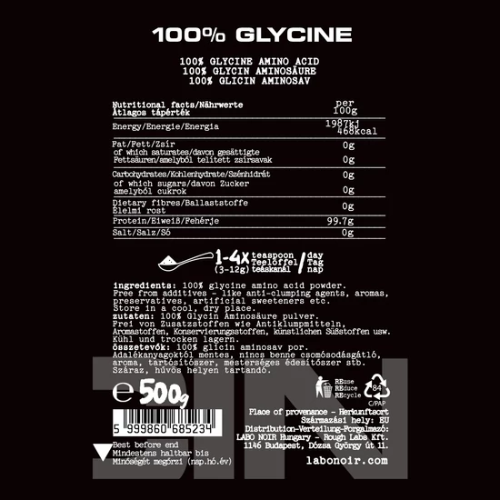 LABO NOIR Glycine (aminosav) 500g